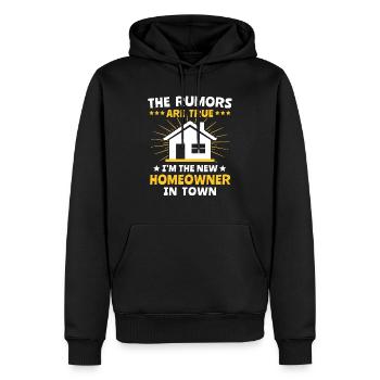 Homeowner New Home - Männer Premium Bio Hoodie - Schwarz - Vorne - Nico (187cm)