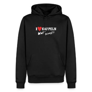 I Love Kappeln Stadt - Männer Premium Bio Hoodie - Schwarz - Vorne - Nico (187cm)