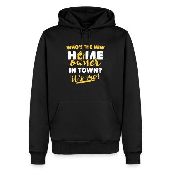 Hausbesitzer Eigenheimbesitzer - Männer Premium Bio Hoodie - Schwarz - Vorne - Nico (187cm)