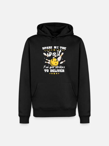 Bowling Slow Bowler - Männer Premium Bio Hoodie - Schwarz