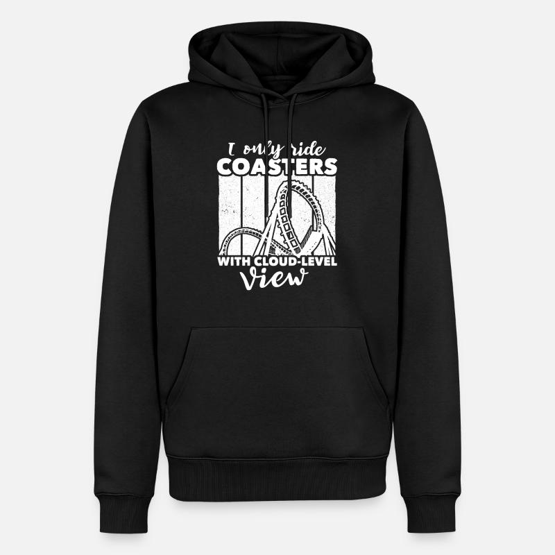 Roller Coaster - Männer Premium Bio Hoodie - Schwarz
