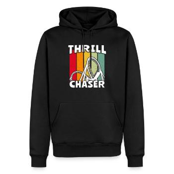 Achterbahn Roller Coaster - Männer Premium Bio Hoodie - Schwarz - Vorne - Nico (187cm)