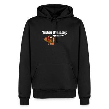 Dinde Thanksgiving - Sweat à capuche Premium bio Homme - noir - Devant - Nico (187cm)