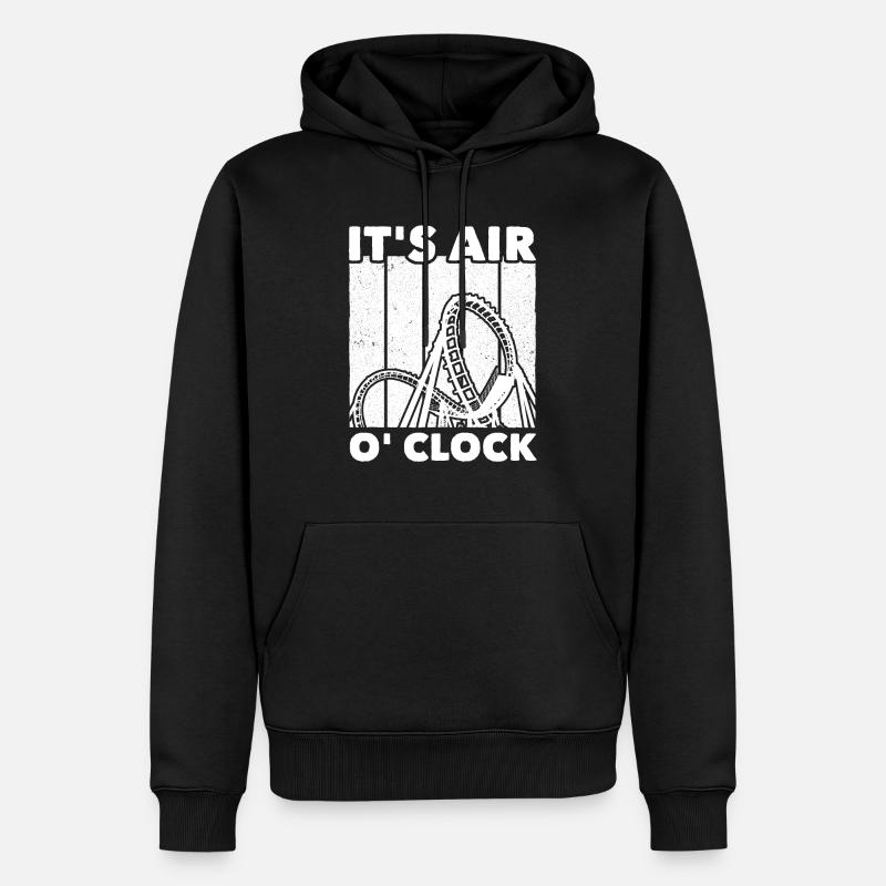 Achterbahn Roller Coaster - Männer Premium Bio Hoodie - Schwarz