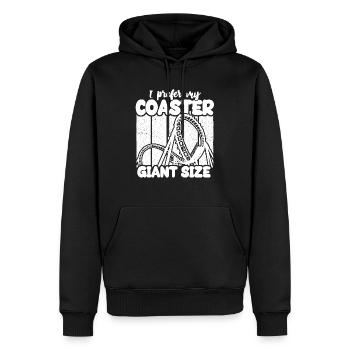 Roller coaster - Men’s Premium Organic Hoodie - black - Front - Nico (187cm)
