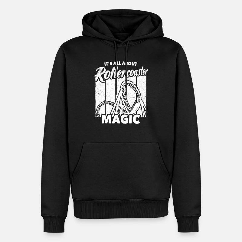 Roller Coaster Roller Coaster Riders - Sweat à capuche Premium bio Homme - noir
