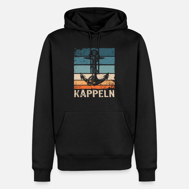 Kappeln Sprüche - Männer Premium Bio Hoodie - Schwarz