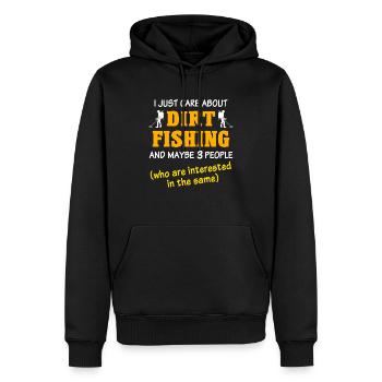 Metalldetektor - Männer Premium Bio Hoodie - Schwarz - Vorne - Nico (187cm)
