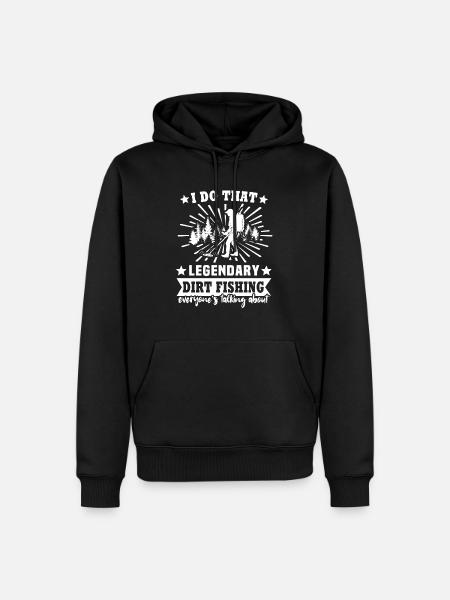 Dirt Fishing - Men’s Premium Organic Hoodie - black