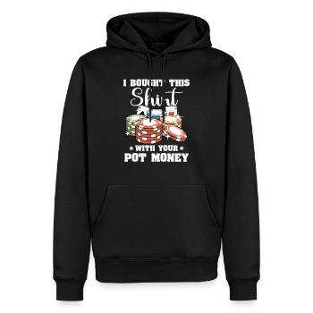Poker Joueurs de poker - Sweat à capuche Premium bio Homme - noir - Devant - Nico (187cm)