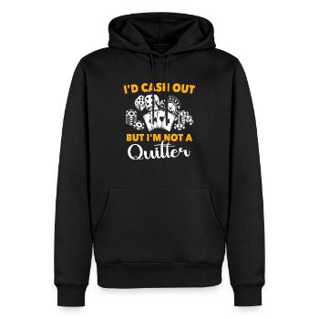 Casino Jeu de casino - Sweat à capuche Premium bio Homme - noir - Devant - Nico (187cm)