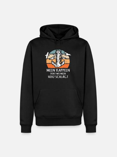 Kappeln - Männer Premium Bio Hoodie - Schwarz