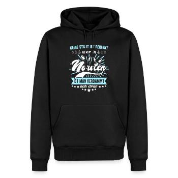 Lustige Norden Sprüche - Männer Premium Bio Hoodie - Schwarz - Vorne - Nico (187cm)