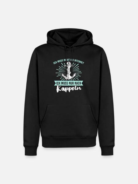 Kappeln Kappelner - Männer Premium Bio Hoodie - Schwarz