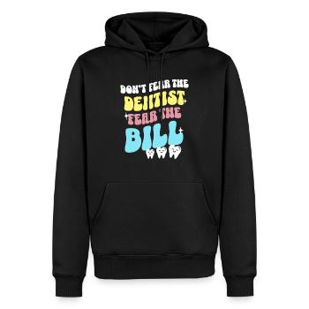 Zahnarzt Zahnpflege Dentist - Männer Premium Bio Hoodie - Schwarz - Vorne - Nico (187cm)