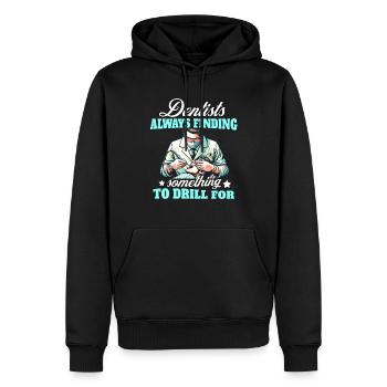 Zahnarzt Zahnpflege Dentist - Männer Premium Bio Hoodie - Schwarz - Vorne - Nico (187cm)