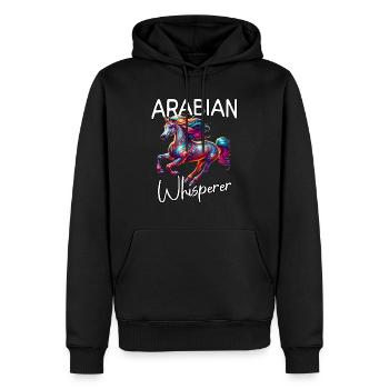 Araber Flüsterer - Männer Premium Bio Hoodie - Schwarz - Vorne - Nico (187cm)