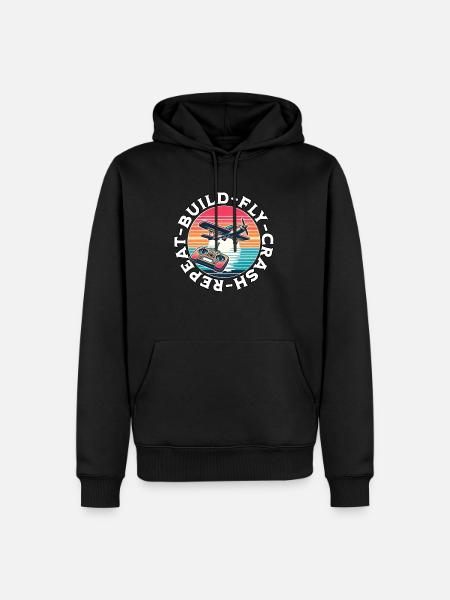 Model Airplane RC Airplane - Men’s Premium Organic Hoodie - black