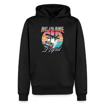 Modellflugzeug RC Flugzeug - Männer Premium Bio Hoodie - Schwarz - Vorne - Nico (187cm)
