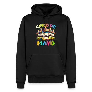 Cinco De Mayo Mayonnaise - Men’s Premium Organic Hoodie - black - Front - Nico (187cm)