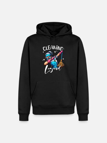 Cleaner Legend - Men’s Premium Organic Hoodie - black
