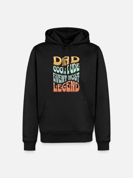 Papa Event Host - Men’s Premium Organic Hoodie - black