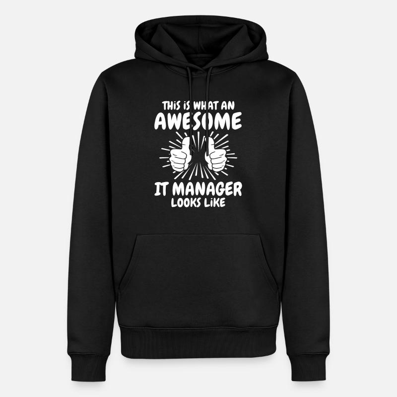 Responsable informatique - Sweat à capuche Premium bio Homme - noir