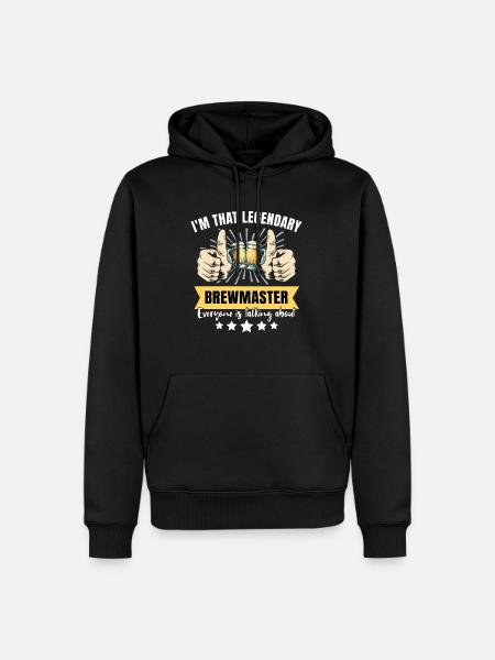 Legendary Brewmaster - Men’s Premium Organic Hoodie - black