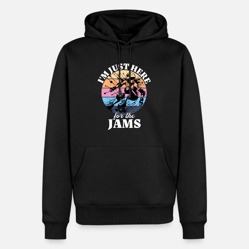 Roller Derby - Männer Premium Bio Hoodie - Schwarz