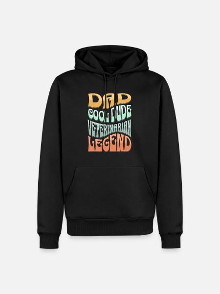 Dad Veterinarian - Men’s Premium Organic Hoodie - black