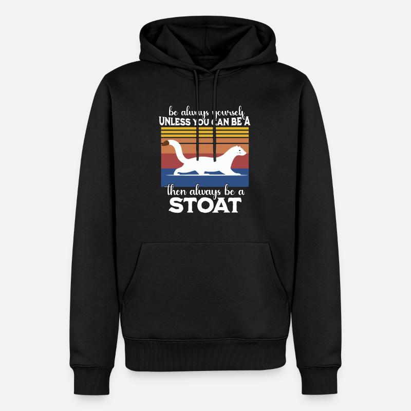 Hermelin Spruch - Männer Premium Bio Hoodie - Schwarz