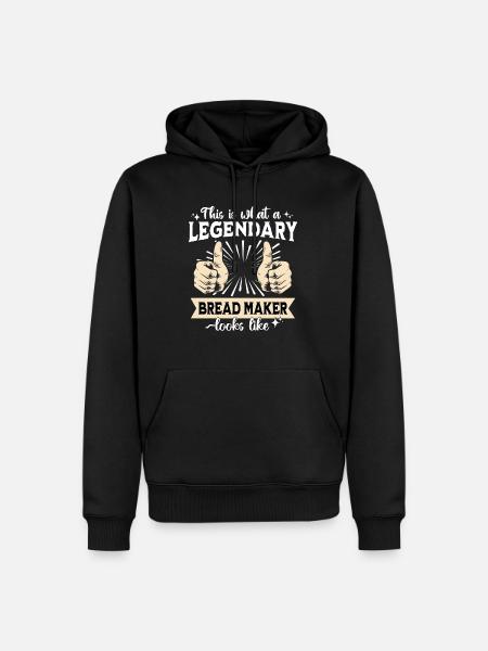 Legendary breadmaker - Men’s Premium Organic Hoodie - black