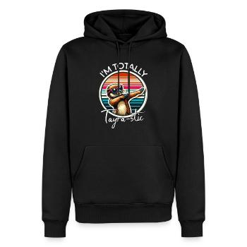 Lustige Marder Sprüche - Männer Premium Bio Hoodie - Schwarz - Vorne - Nico (187cm)