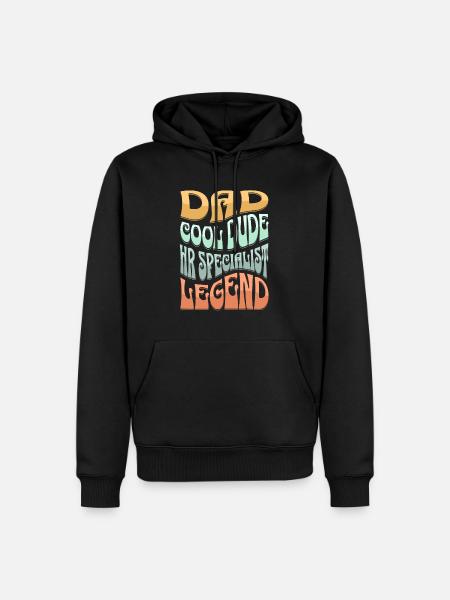 Dad HR Specialist - Men’s Premium Organic Hoodie - black