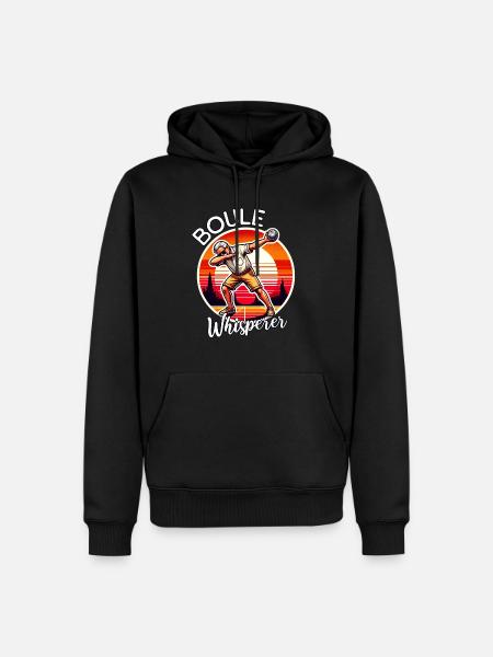 Boule Whisperer - Men’s Premium Organic Hoodie - black