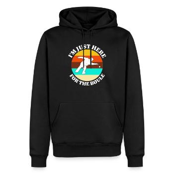 Boule - Männer Premium Bio Hoodie - Schwarz - Vorne - Nico (187cm)