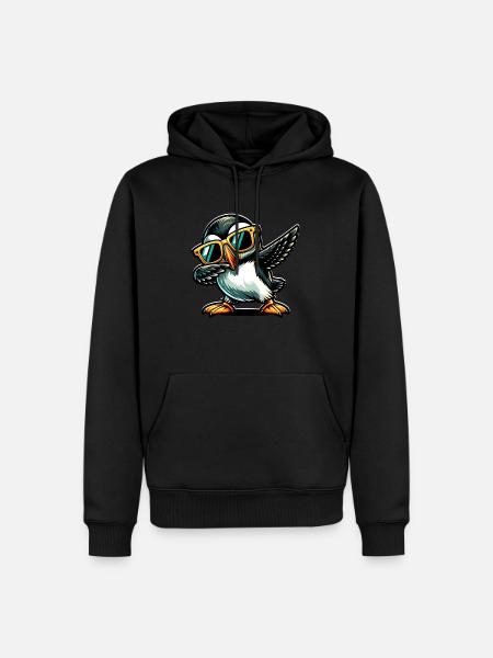 Dabbing Puffin Papageientaucher - Men’s Premium Organic Hoodie - black
