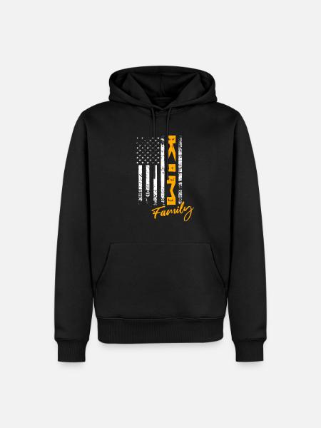 Kim États-Unis - Sweat à capuche Premium bio Homme - noir