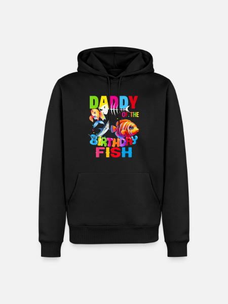 Far til fødselsdagen Fiskeri Fars fisk fødselsdag - Herre Premium økologisk hoodie - sort