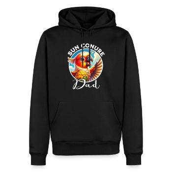 Sun Conure Dad - Men’s Premium Organic Hoodie - black - Front - Nico (187cm)