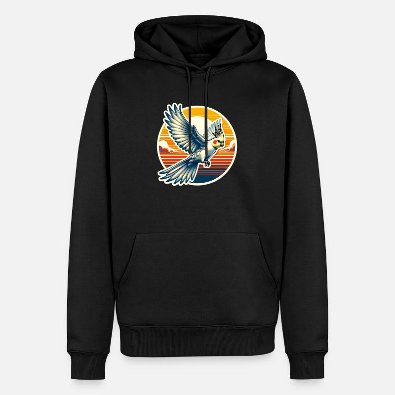 Nymphensittich Spruch - Männer Premium Bio Hoodie - Schwarz