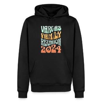 Réunion de la famille Vargas 2024 - Sweat à capuche Premium bio Homme - noir - Devant - Nico (187cm)
