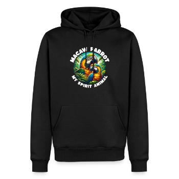 Lustige Papageie Sprüche - Männer Premium Bio Hoodie - Schwarz - Vorne - Nico (187cm)