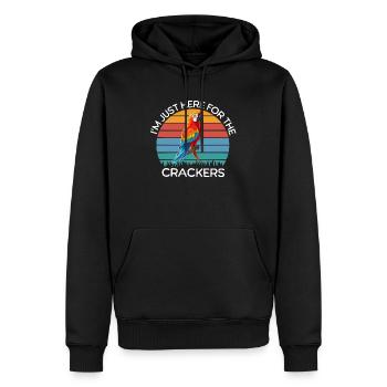 Lustige Papageie Sprüche - Männer Premium Bio Hoodie - Schwarz - Vorne - Nico (187cm)