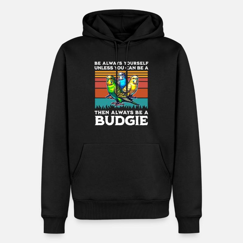 Dicton de perruche - Sweat à capuche Premium bio Homme - noir