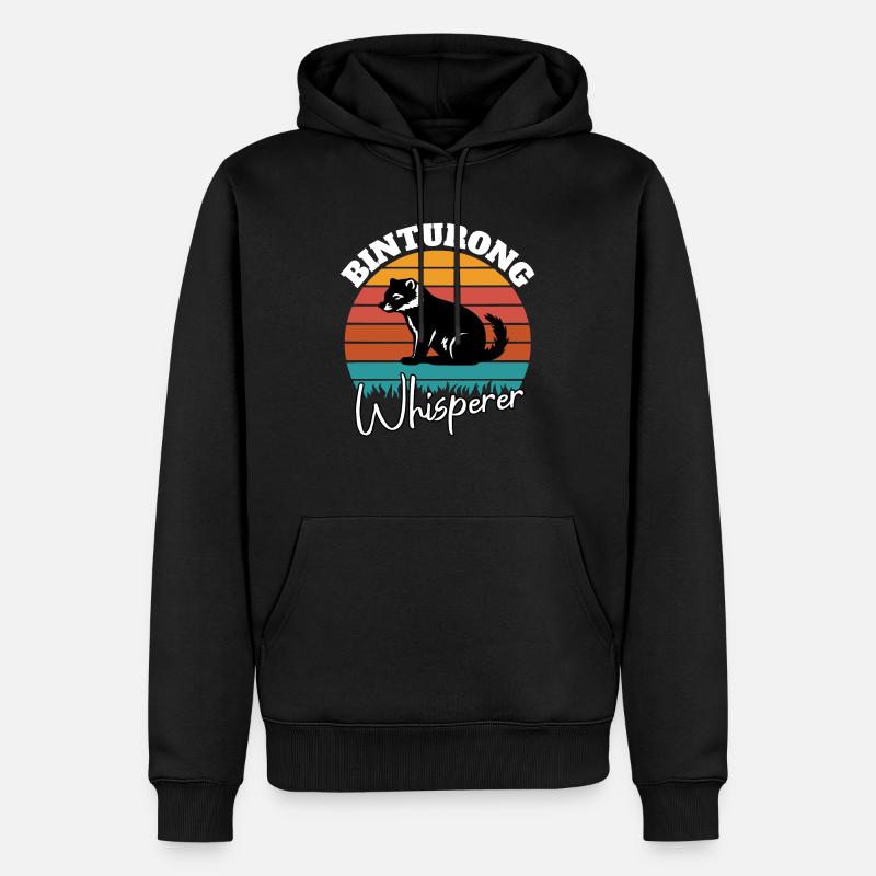 Marderbär Flüsterer - Sweat à capuche Premium bio Homme - noir