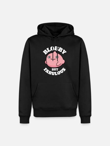 Funny Blobfish Sayings - Men’s Premium Organic Hoodie - black
