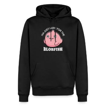 Blobfish Blobfisch - Männer Premium Bio Hoodie - Schwarz - Vorne - Nico (187cm)