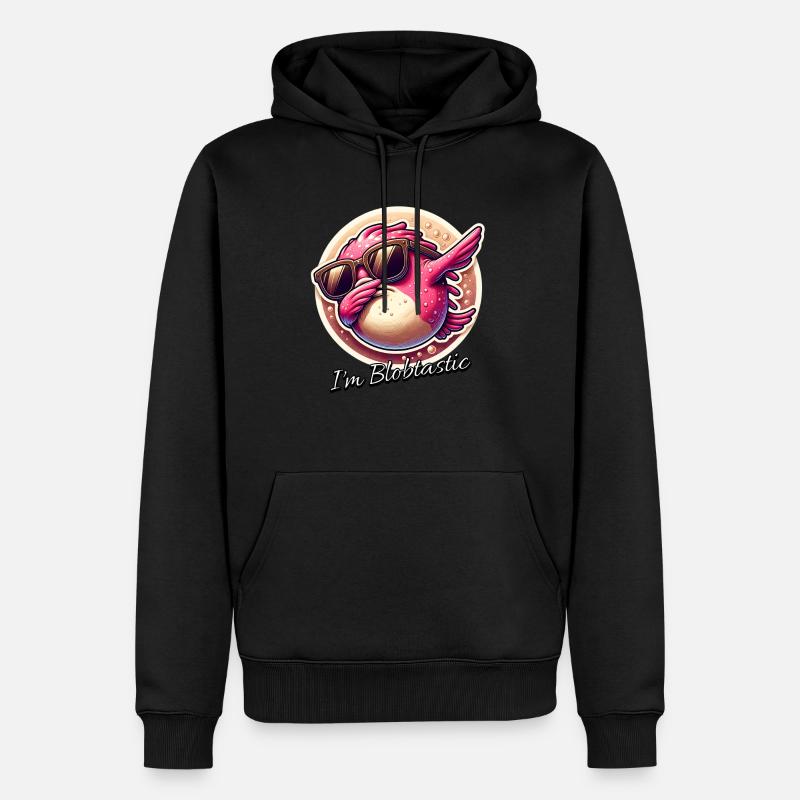 Blobfisch Spruch Blobfish - Männer Premium Bio Hoodie - Schwarz
