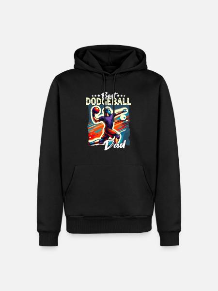 Dodgeball Dad - Men’s Premium Organic Hoodie - black